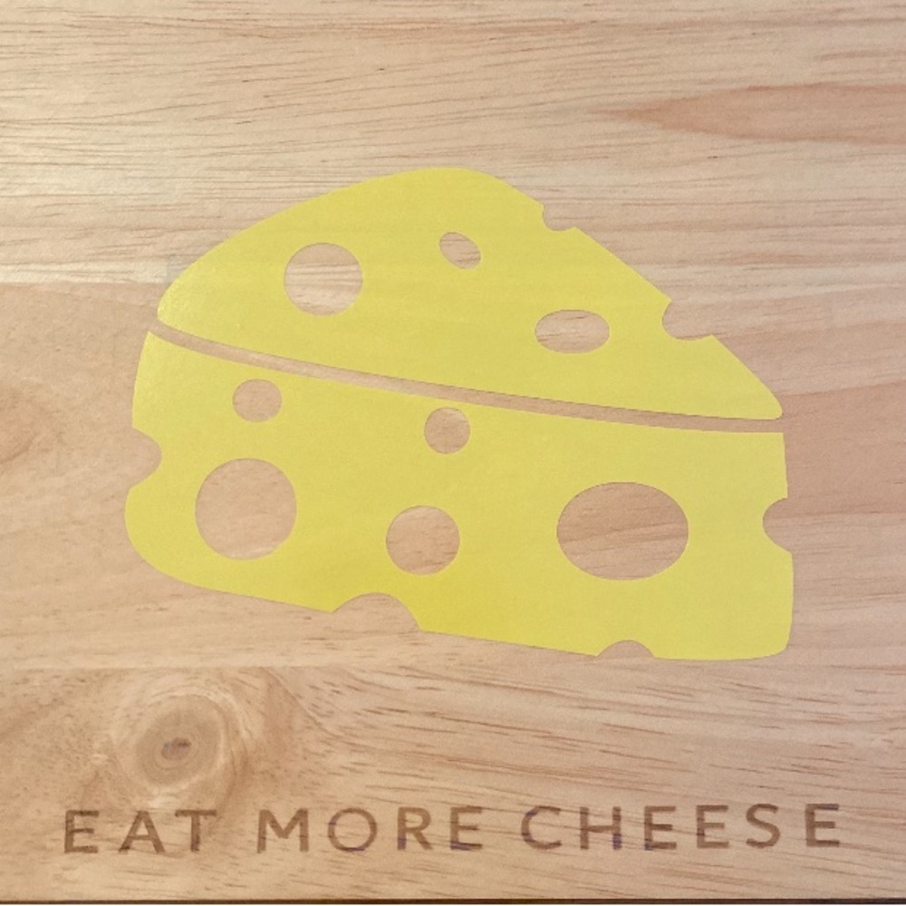 Yellow Cheese Cutting Board